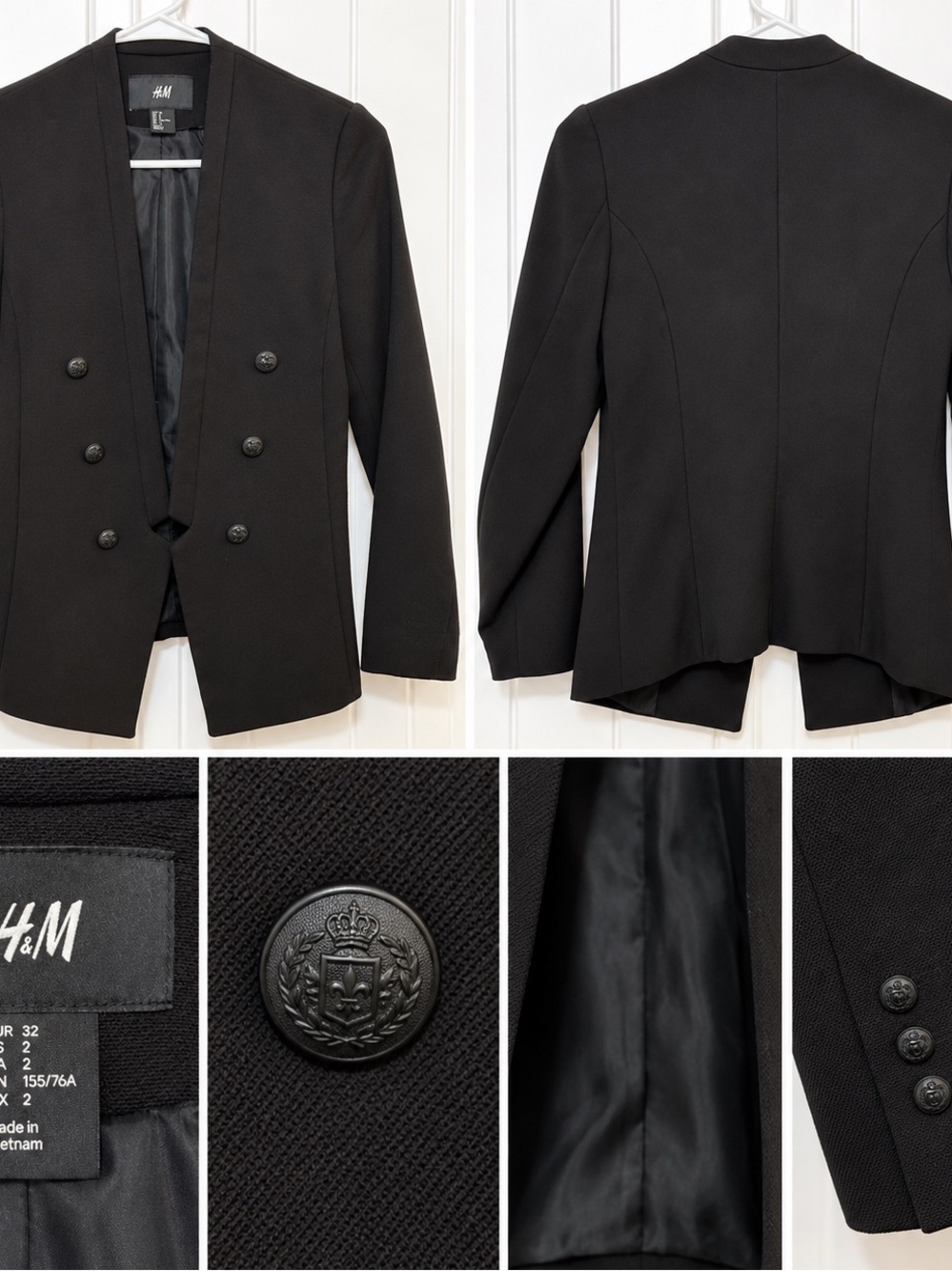 Women’s Double-Breasted Blazer Size 2